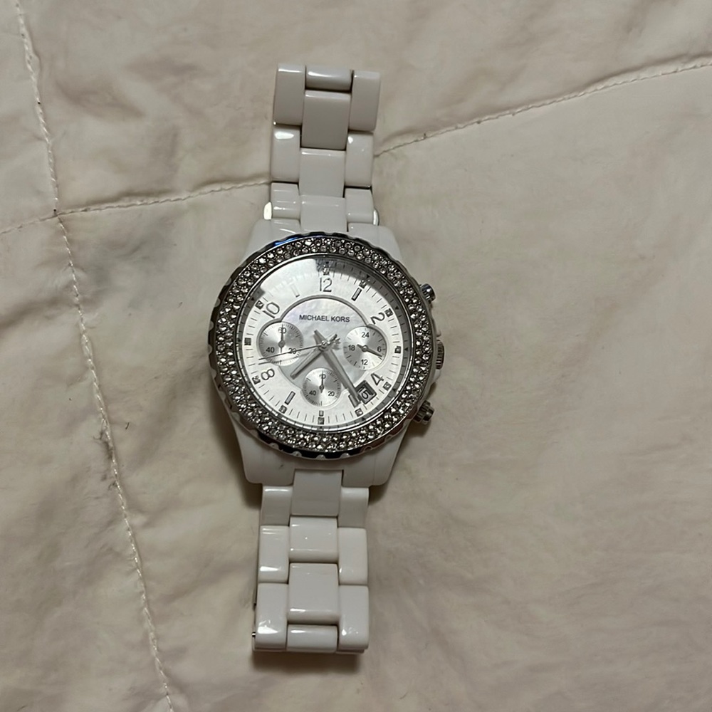 Michael Kors White Ceramic Watch